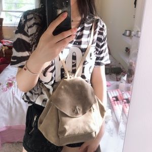 Manu Atelier mini Fernweh Suede backpack